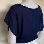 FANG Blue Short Sleeve Loose Top Sz XS EUC Photo 6