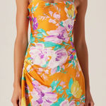 ASTR NWT  cerinthe orange floral mini slip dress Photo 0