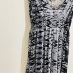 Joie  Silk Black and Gray Maxi Dress Abstract Print size S Photo 6