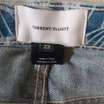 Current/Elliott Denim High Waist Tropical Palm Print Shorts Photo 4