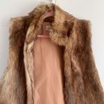 Brown Faux fur oversized vest one size fits most Photo 2