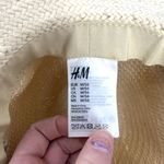 H&M  Straw Hat‎ with Grosgrain Band Tan medium fedora Photo 2