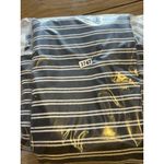 Eddie Bauer  Women's Dress Shirt Size Medium Short Sleeve‎ Stripe Beach Travel Photo 9