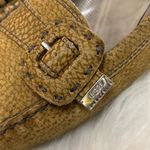 UGG  Australia Beige Fur Lined Logo Buckle Loafer Size 7 A1 Photo 2