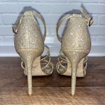 Jewel Badgley Mishka Gold Glitter Heels Size 10 Photo 10