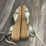 Jack Rogers  Gold Espadrille Platform sandals size 8 Photo 4