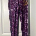 Terez Peloton Cycle x Active Leggings Logo Purple Speckles Womens Size M Photo 2