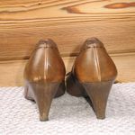 Miu Miu  Brown Leather Wedge Shoes Photo 4