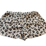 MarleyLilly Terry Lounge Shorts Leopard Print Elastic Waist Casual XL NWT Photo 6
