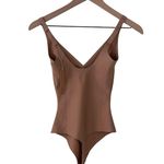 SKIMS Body Unlined Plunge Thong Bodysuit Sienna Medium NWT Photo 3
