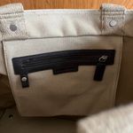 Banana Republic  Beige Heavy Canvas‎ Shoulder Tote Bag  22” x 13” Handles Pockets Photo 8