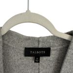 Talbots Tablots Grey Sweater Blazer Wool Blend Career Office Preppy Capsole Womens 12 Photo 3