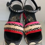 Farm Rio Colorful Graphic Wedge Heel US 6 Black Photo 2