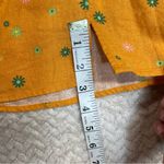 Abound ‎ Orange Asterisk Linen Blend Mini Skirt Women Size XS Photo 7