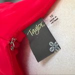 Taylor Midi Slip Midi Dress, Holiday/Christmas Party Dress, Red, Size 10, NWT‎ Red Photo 13