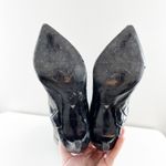 Schutz Shutz Maryana Knee High Croc Embossed Stiletto Heel Boots Black 6 Photo 4