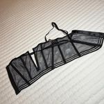 Victoria's Secret Victoria’s Secret Very Sexy Black Floral Bustier Longline Bra XS Extra Small Photo 2