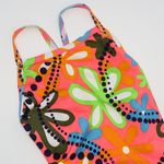 One Piece Vintage 90s Ocean Groovy Floral Swimsuit Photo 3