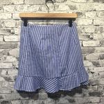 SheIn EUC Sky Blue White Stripe Skirt W/Tie Size Small Photo 0