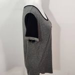 Gray and Black T-shirt Size Medium Nicole Miller Gray Tee Photo 2