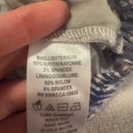 Nic+Zoe  Blue and White Textured Midi Dress Photo 4