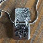 Irish Celtic 3 in 1 necklace, changable fronts and shamrock bracelet Silver Photo 3