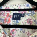 Gap  Multicolor Puff Sleeve Floral Midi Shirt Dress Size XXL Photo 4