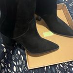 ZARA EUC once  black real  suede cowboy boots Photo 4