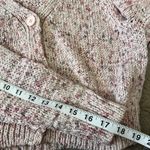 ZARA Pink Marbled Chunky Cardigan M Button Down Soft Cute Preppy Coquette Tweed Photo 8