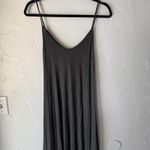 Canari Dress Y2k Medium Gray Black Handkerchief Hem USA Rayon Festival Artsy Photo 1