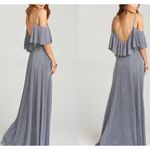 Show Me Your Mumu NWT  Renee Ruffle Maxi Dress in Dancing Queen Shine Smoke Photo 2