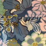 Aerie  Womens Retro Sports Bra Blue Floral Print V-Neck Size Small Photo 1