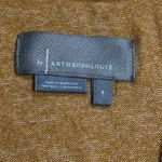 Anthropologie  Small Cropped Crossover Orange Gold Sweater Stretch rayon blend Photo 6