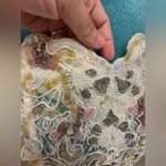 Victoria's Secret Vintage Rare Gold Label 1990s Ivory Hand-Beaded Lace Corset Bustier Photo 6