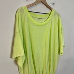 Free People - Cozy Cool Girl Bodysuit Neon Lighting Bug Oversized Photo 4
