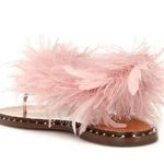 Valentino Garavani Valentino Soul Stud feather thong sandals in rose size IT 36 US 6 Photo 14