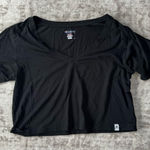 Champion  Cropped Black Shirt Medium Photo 0