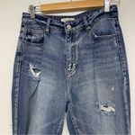 PacSun  Medium Wash Distressed Mom Jean Womens 28 Blue Denim Baggy 90s Casual Photo 8