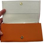 Tory Burch Saffino Orange Leather Sunglasses Case W/ Dustbag Photo 8