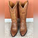Lucchese Soft leather Brown Orange Woman’s Western Boots Size 7 1/2 Retails $800 Photo 5