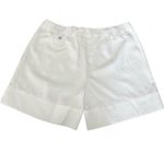 Cozy Earth coastal white comfort shorts NEW linen casual scandi girl minimalist Size L Photo 4