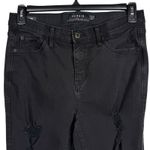 Torrid  SZ 12 TALL Sky High Skinny Jeans Distressed Stretch Zip-Fly Pockets Black Photo 1