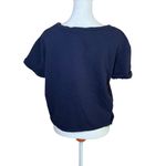 Maeve  Anthropologie Beach Embroidered Sweatshirt Tee Riviera Cotton Shirt Sz XS Photo 4