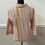 Erin London Stripe Snap Up Shirt Photo 2