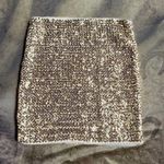 Sequined Body Con Mini Skirt Size M Photo 0