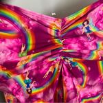 Fairy Romper Rainbow Stretch Festival Rave Pink Women Open Back Psychedelic Vibe Size XS Photo 10