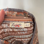 Faherty  boho country cottage core paisley Orange Grey Floral maxi dress XS Photo 2