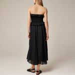 J.Crew  Ravenna smocked dress in ramie black Photo 2