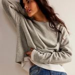 Free People Free‎ People Grey Luna Pullover Wool Blend Sweater Photo 0