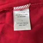 Vine & Love  Women’s Metallic & Sparkling Red Ruffled long sleeve top size Large Photo 9